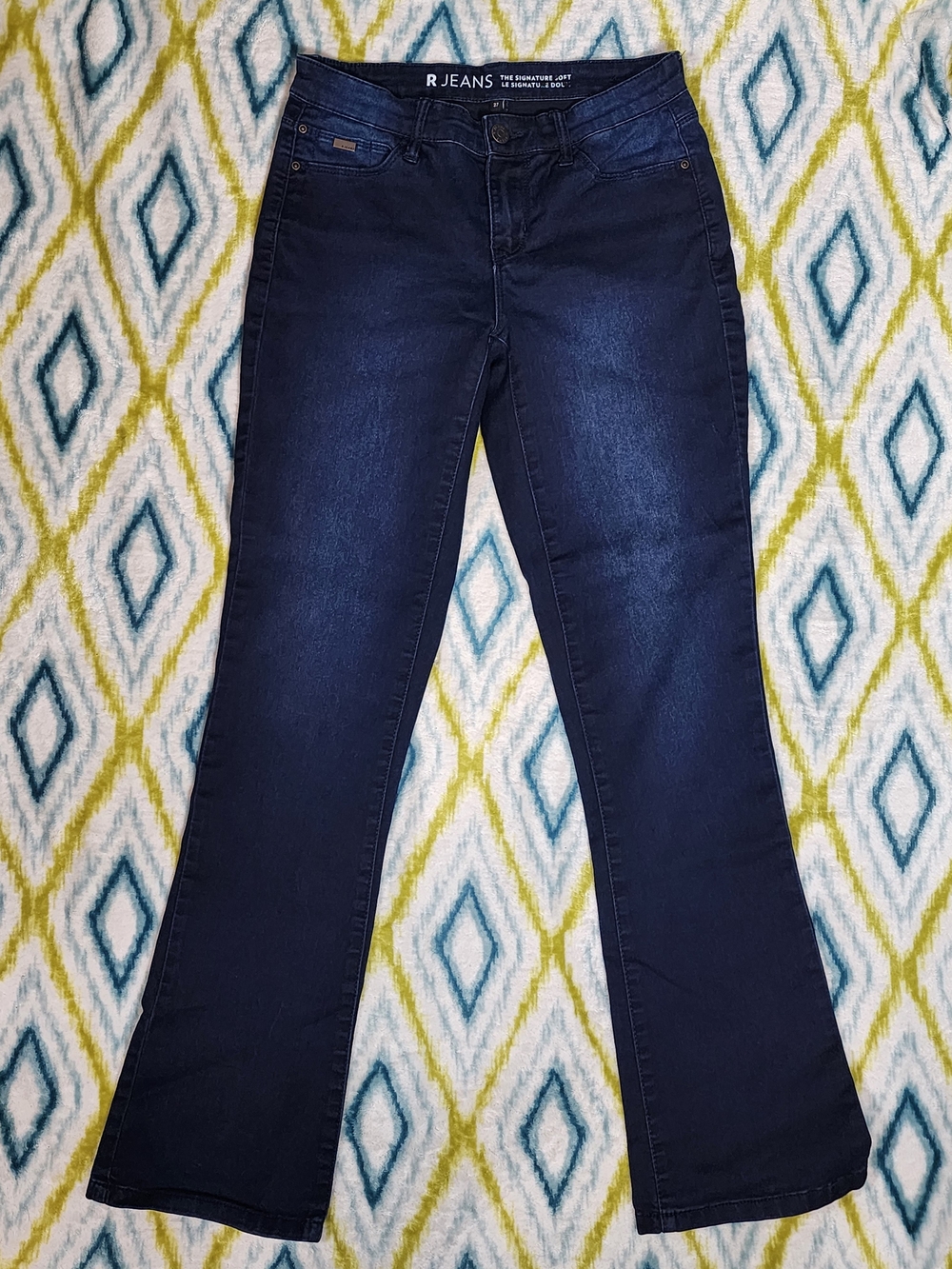Reitmans R Jeans The Signature Bootcut Dark Wash Stretch Size 27×31